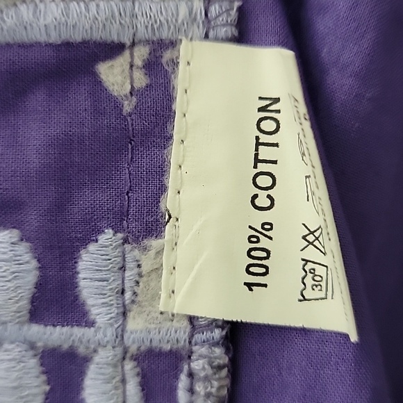 Julia Amory Long Sleeve Coatue Caftan in Hyacinth Purple XS - Picture 4 of 4